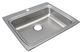 Elkay Lustertone® Classic Lustruous Satin 25" x 22" 1-Hole Single Bowl Drop-in ADA Sink-1