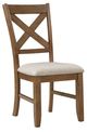 Mazin Furniture Counsil Beige/Cherry Dining Side Chair-0