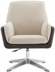 Linon Maddie Brown/Natural Swivel Chair-2