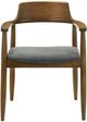 Armen Living Emorie Charcoal/Walnut Dining Chair-3