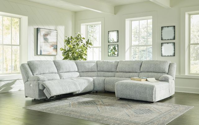 Signature Design by Ashley® McClelland 5-Piece Gray Power Reclining Right-Arm Facing Sectional and Chaise-3