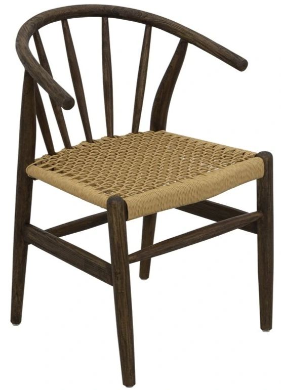 YHD Rim Dark Brown Dining Side Chair-0