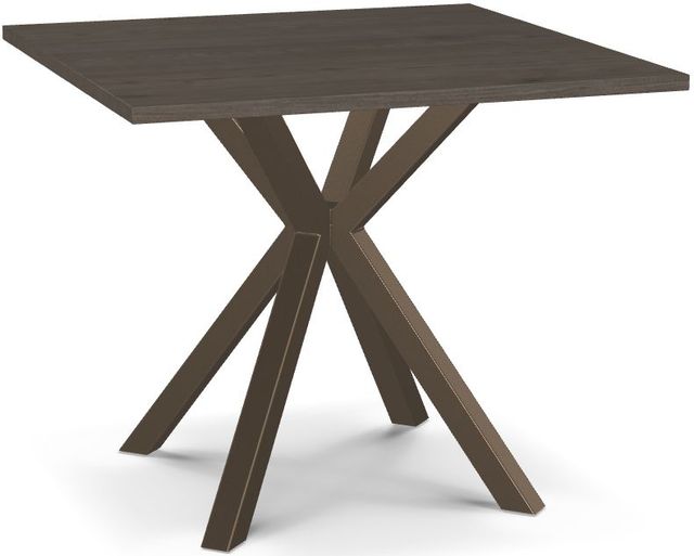 Amisco Customizable Asterisk 36" Square Table with Starburst Stand-0