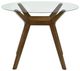 Coaster® Paxton Glass Top Counter Dining Table with Brown Base-3