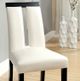 Furniture of America® Evangeline 7-Piece Black Dining Table Set with Beige Side Chair -1