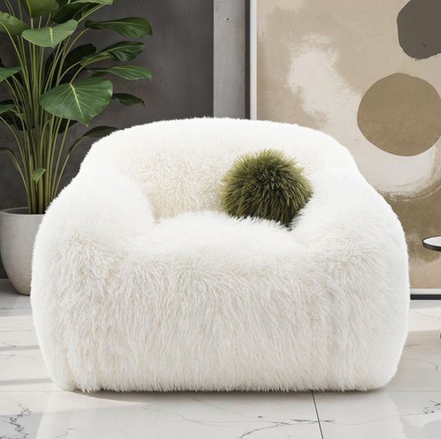 Furniture of America® Darwen White Swivel Chair-1