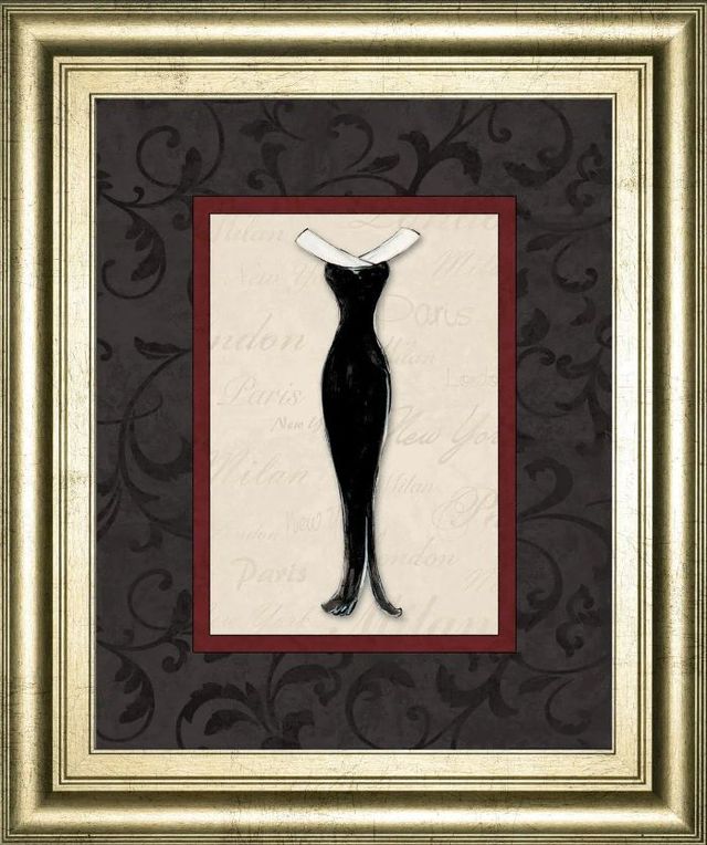 Classy Art Fashion Dress I by Susan Osbourne Wall Art-0