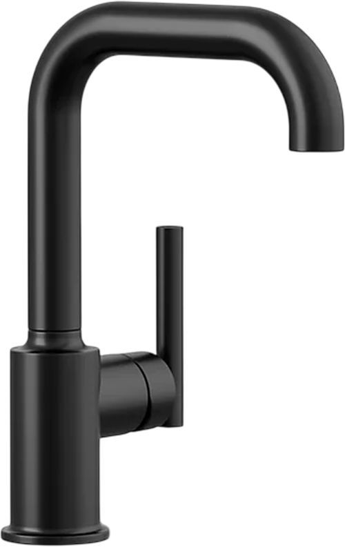 KOHLER® Purist® Matte Black Single-Handle Bar Sink Faucet-0