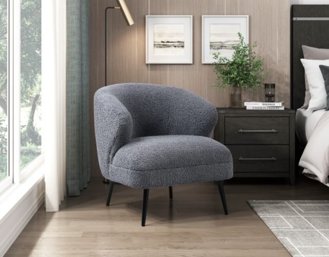 Homelegance® Woodway Dark Gray Accent Chair-1