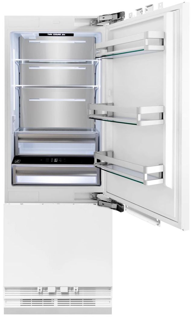 ZLINE 30" 16.1 Cu. Ft. Panel Ready Counter Depth Bottom Freezer Refrigerator-2