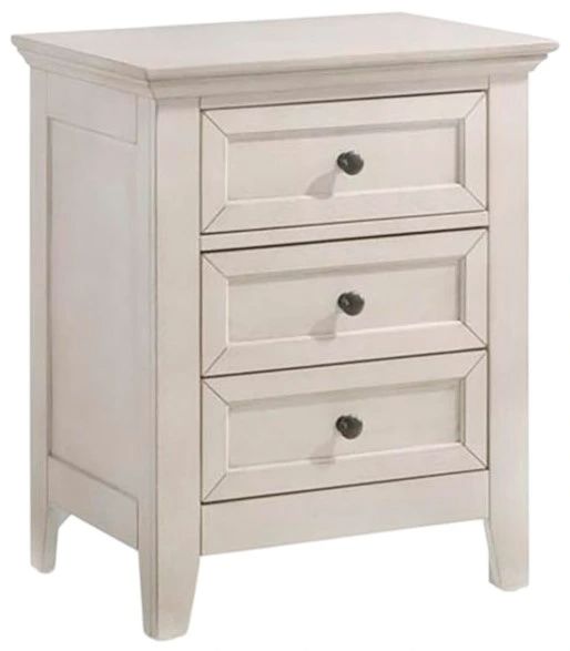 Intercon San Mateo Rustic White Nightstand-0