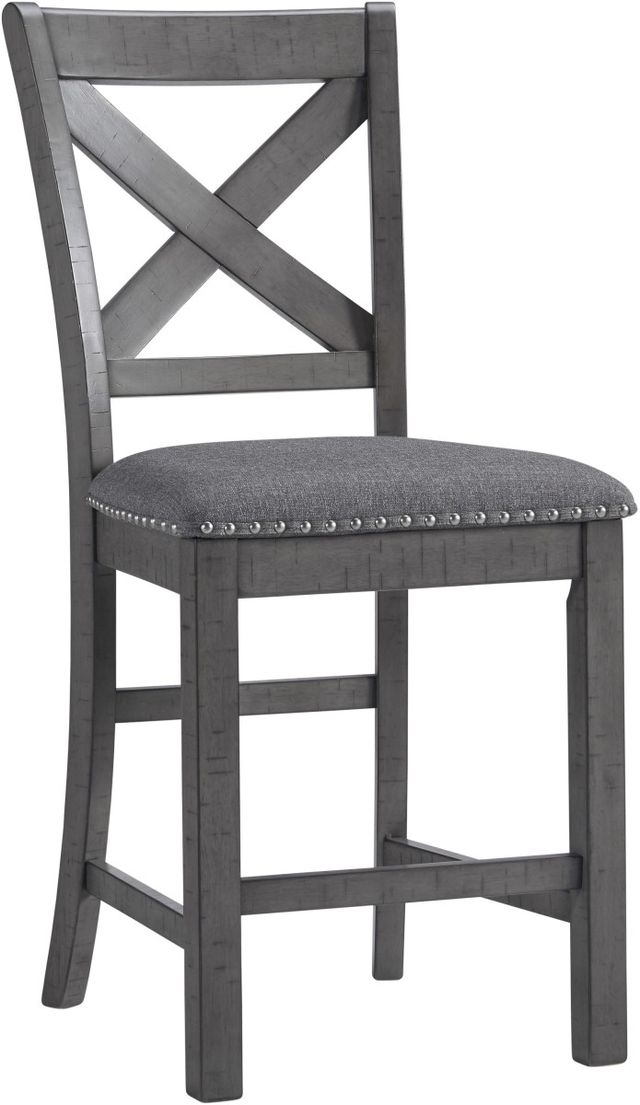 Signature Design by Ashley® Myshanna 2-Piece Gray Bar Stool Set-1