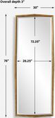 Uttermost® On Point Antiqued Gold Leaf Mirror-3
