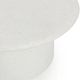 Classic Home Nysa White 40"W Concrete Outdoor End Table-4