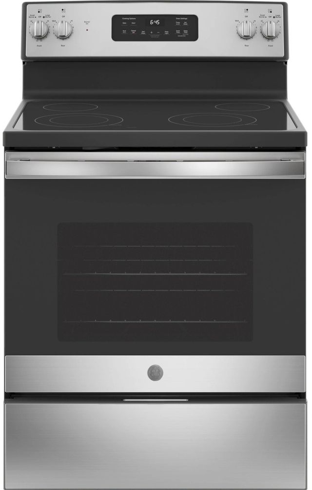 GE® 30" Stainless Steel Freestanding Electric Range-0
