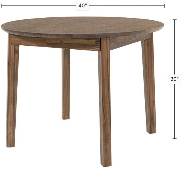 LH Home Gia Warm Pecan Round Dining Table-2