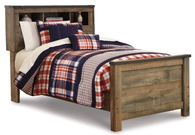 Signature Design by Ashley® Trinell 6-Piece Brown Twin Bookcase Bed Set-1