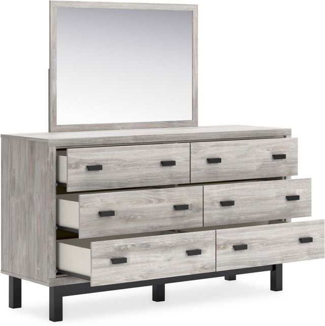 Benchcraft® Vessalli Gray Dresser with Mirror-1