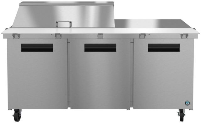 Hoshizaki 72" 21.25 Cu. Ft. Stainless Steel Three Section Mega Top Prep Table Refrigerator-0