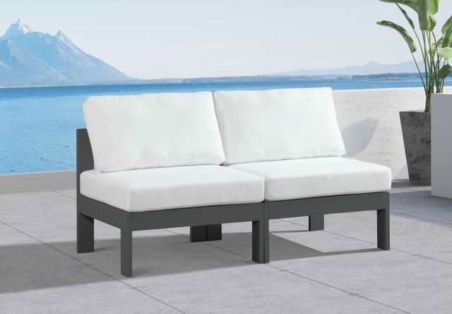 Meridian Furniture Nizuc White Outdoor Patio Modular Sofa-4