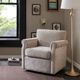 Olliix by Madison Park Cream Aldrich Swivel Chair-1
