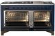 Ilve® Majestic III 60" Midnight Blue Pro Style Dual Fuel Liquid Propane Range with Triple Glass Door and Burnished Trim-4