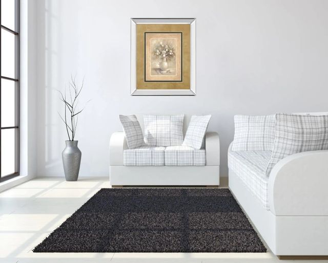 Classy Art White Bounty I By Vivian Flasch Mirror Framed Wall Art-2