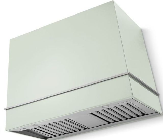 La Cornue CornuFé Loge 44" Tapestry Wall Mounted Range Hood with Satin Chrome Trim-0