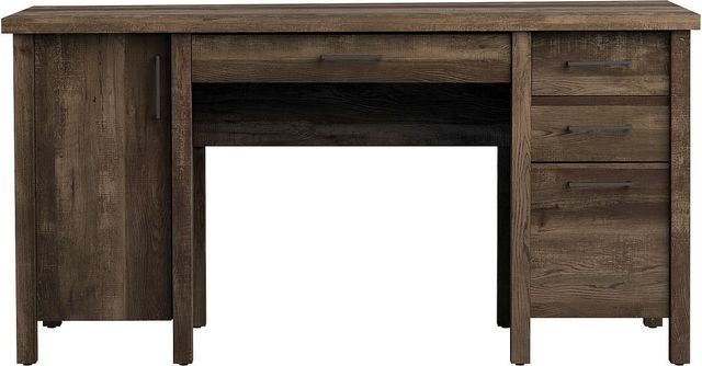 Coaster® Tolar Rustic Oak Adjustable Shelf Office Desk-1