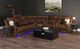 Elements International Halo 3-Piece Black Smart Occasional Table Set-1
