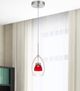 Cal® Lighting & Accessories Frosted Red Mini Pendant-1