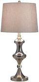 Stylecraft Brushed Nickel and Silver Glass Table Lamp-1