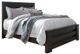 Signature Design by Ashley® Brinxton 5-Piece Charcoal Queen Panel Bed Set-1