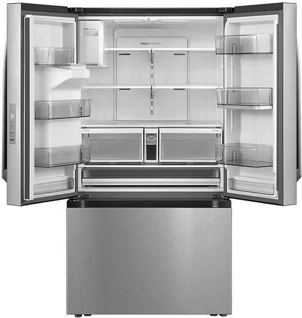 Midea® 36 in. 29.3 Cu. Ft. Stainless Steel French Door Refrigerator -2