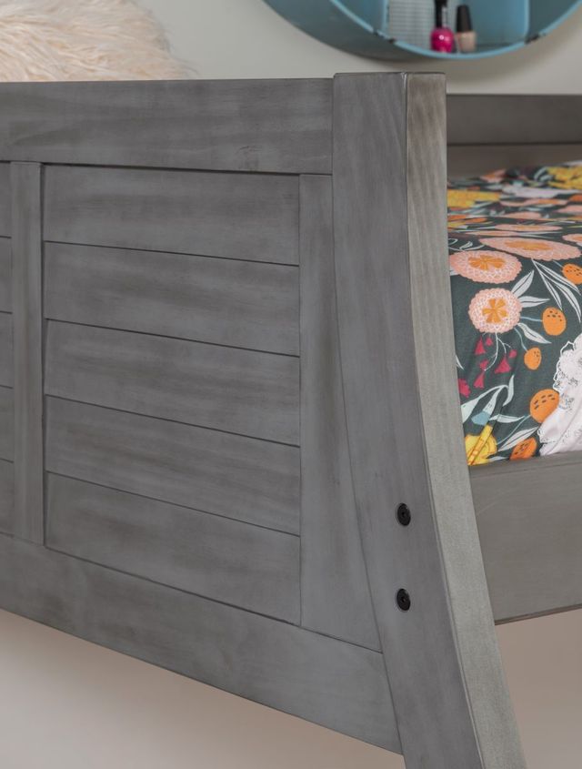 Powell® Easton Gray Twin/Full Bunk Bed-2