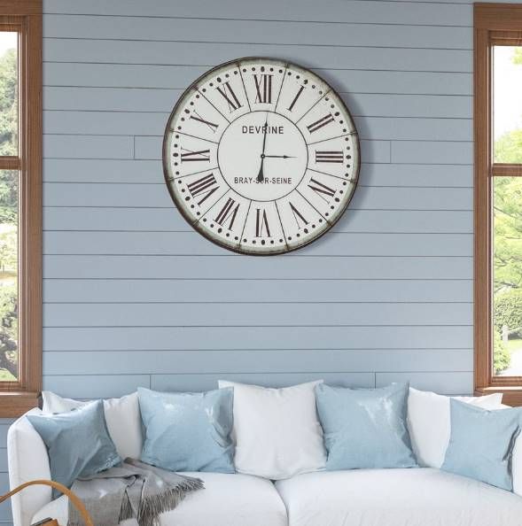 YHD Brown/White Wall Clock-1