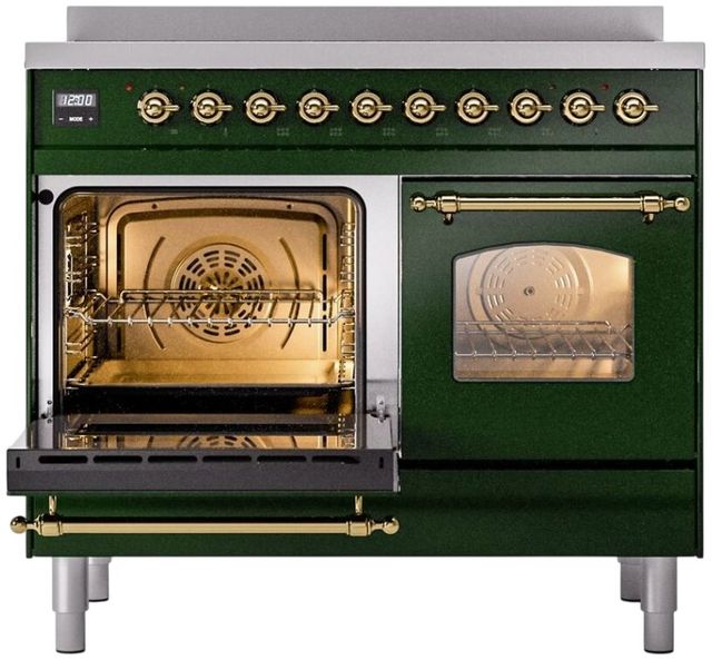 Ilve® Nostalgie II Series 40" Emerald Green Pro Style Induction Range-2