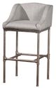 HH2 Home Dillon Textured Silver Stationary Counter Stool-0