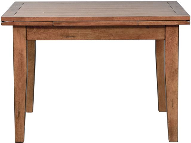 Liberty Furniture Treasures 5-Piece Rustic Black/Rustic Oak Optional Retractable Table Set-2