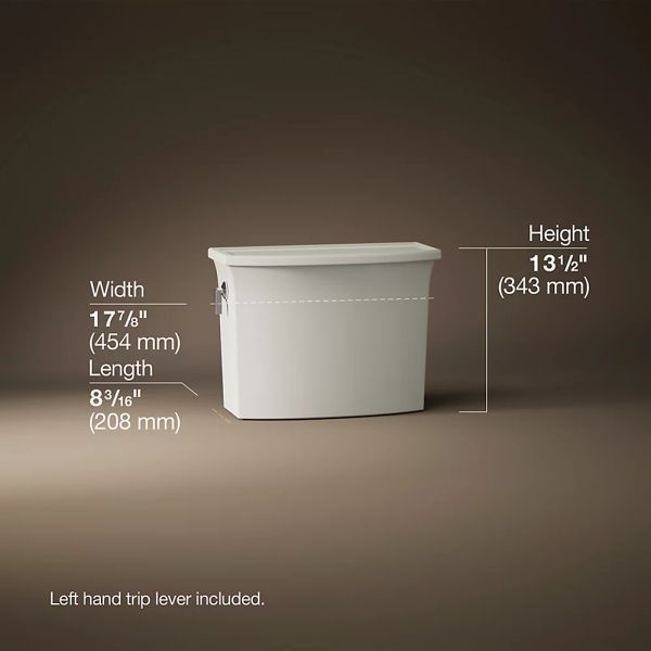 KOHLER® Archer® Biscuit Toilet Tank, 1.28 Gpf-4