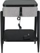 Signature Design by Ashley® Jorvalee Black Glass Accent Table with Gray Accent -1