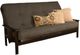 Kodiak Furniture Monterey Linen Charcoal/Espresso Queen Futon with Mattress-0