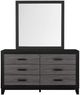 Global Furniture USA Lisbon Black/Dark Gray Dresser-1