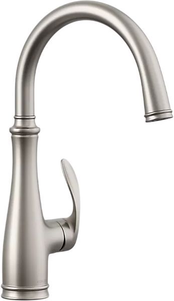 KOHLER® Bellera® Vibrant Stainless Single-Handle Bar Sink Faucet-0