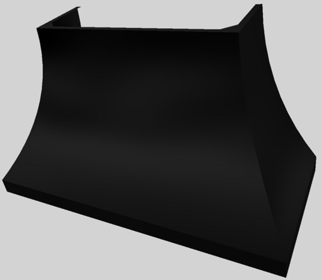 Vent-A-Hood® Designer Series 54" Black Wall Mounted Range Hood-4