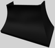 Vent-A-Hood® Designer Series 54" Black Wall Mounted Range Hood-4
