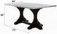 ACME Furniture Gerardo Rectangular White Marble Top Dining Table with Weathered Espresso Base-2