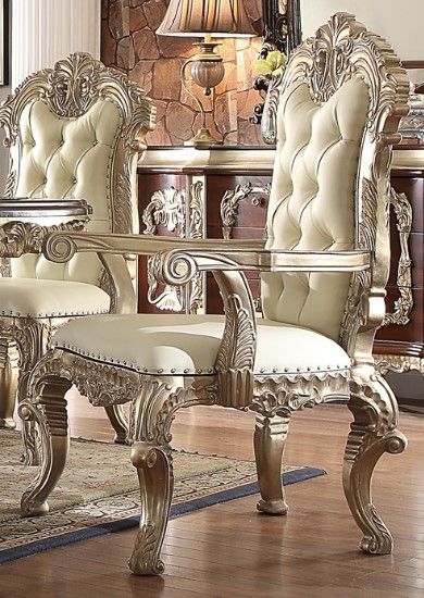 Homey Design 9-Piece Light Gray/Metallic Silver Dining Room Set-1