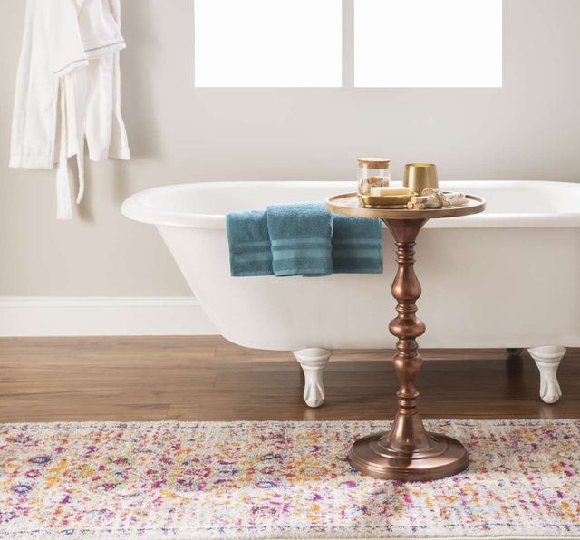 Powell® Barlmoral Natural Side Table with Antique Copper Base-4