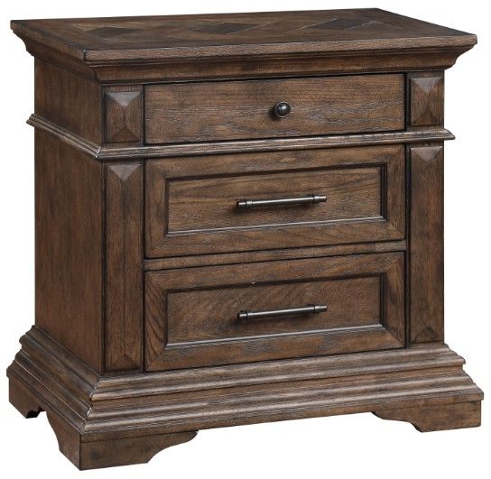 New Classic® Home Furnishings Mar Vista 4-Piece Walnut California King Panel Bedroom Set-3